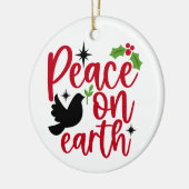 Weltfrieden Keramik Ornament (Links)