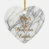 Weltfrieden Keramik Ornament (Vorne)