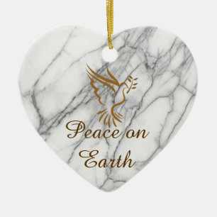 Weltfrieden Keramik Ornament