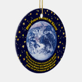 Weltfrieden Keramik Ornament (Rechts)