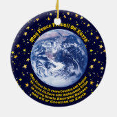 Weltfrieden Keramik Ornament (Hinten)