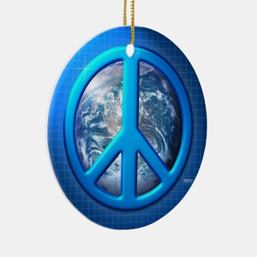 Weltfrieden Keramik Ornament (Rechts)