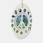 Weltfrieden Keramik Ornament (Rechts)