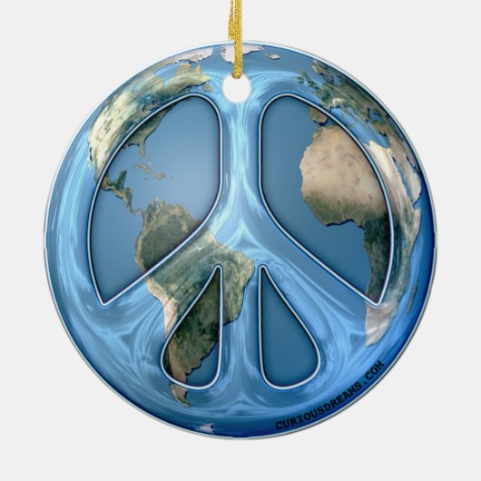 Weltfrieden Keramikornament (Hinten)