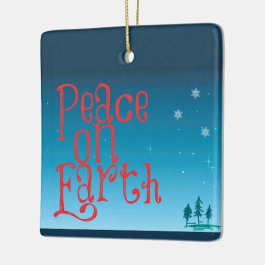 Weltfrieden Keramikornament (Links)