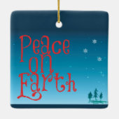 Weltfrieden Keramikornament (Rückseite)