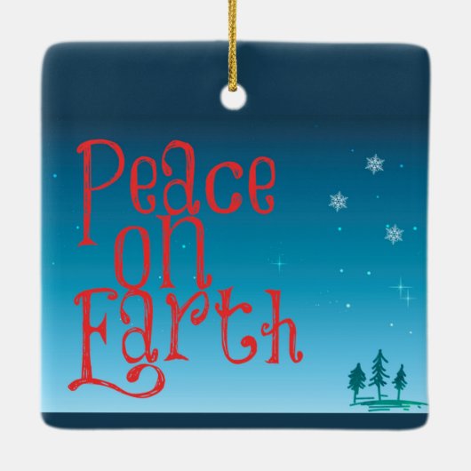 Weltfrieden Keramikornament (Rückseite)