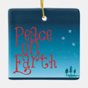 Weltfrieden Keramikornament