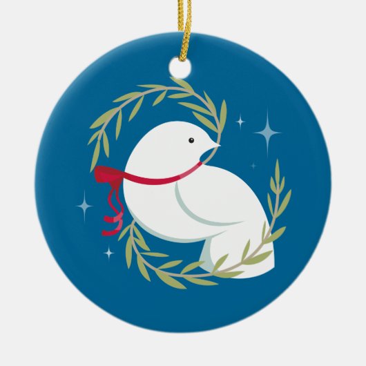 Weltfrieden Keramikornament (Vorne)