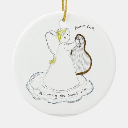 Weltfrieden Keramikornament (Vorne)