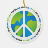 Weltfrieden Keramikornament (Vorne)