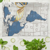 Weltfrieden Küchentuch (Gefaltet)