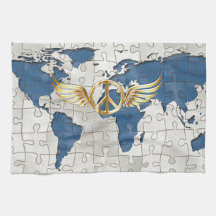 Weltfrieden Küchentuch