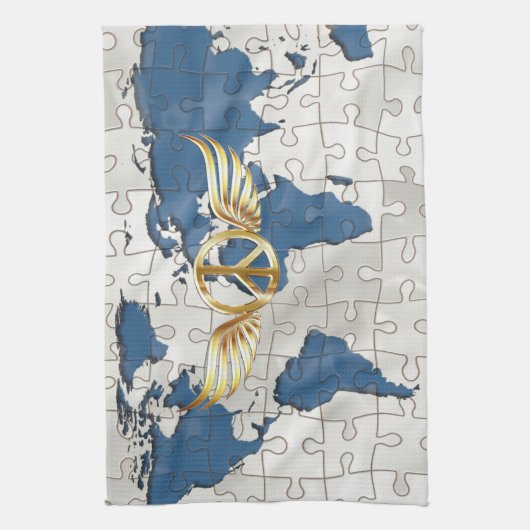 Weltfrieden Küchentuch (Vertikal)