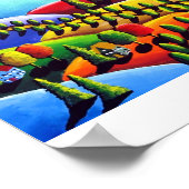 Weltfrieden Landschaft Kunst, Kunst und Kultur Poster (Ecke)