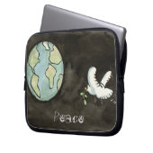 Weltfrieden Laptop Sleeve (Vorderseite Links)