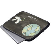 Weltfrieden Laptop Sleeve (Vorne Knopf)