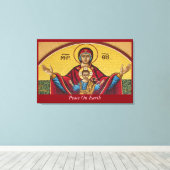 Weltfrieden Leinwanddruck (Insitu (Holzboden))