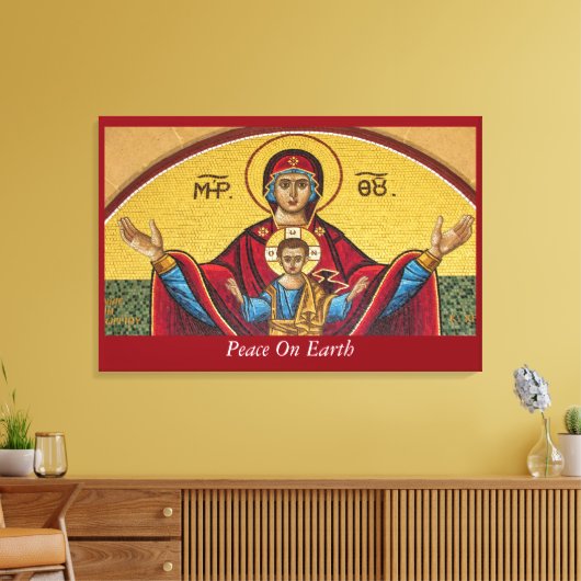 Weltfrieden Leinwanddruck (Insitu (Wohnzimmer))