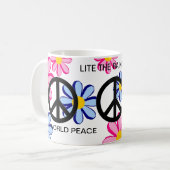 WELTFRIEDEN LIEGT DER RAINBOW ! KAFFEETASSE (Vorderseite Links)