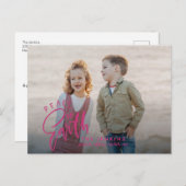 Weltfrieden | Magenta | Weihnachts-Foto Postkarte (Vorne/Hinten)