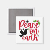 Weltfrieden Magnet (Vorderseite/Rückseite)