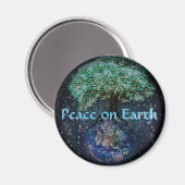 Weltfrieden Magnet (Vorderseite/Rückseite)