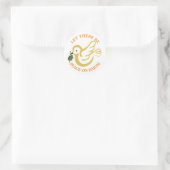 Weltfrieden Magnet Runder Aufkleber (Tasche)