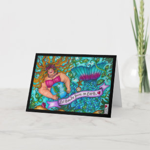 Weltfrieden Mermaid Card Karte