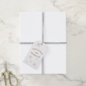 Weltfrieden Minimalistischer Goldtext Geschenkanhänger (Mit Garn)