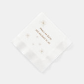 Weltfrieden Minimalistischer Goldtext Serviette (Ecke)