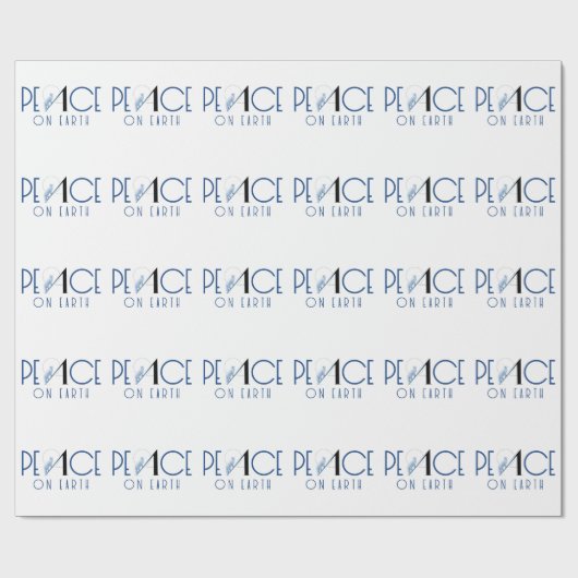 Weltfrieden mit Fox-Weihnachtsverpackung Geschenkpapier (Flach)