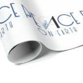 Weltfrieden mit Fox-Weihnachtsverpackung Geschenkpapier (Rolleneckpunkt)