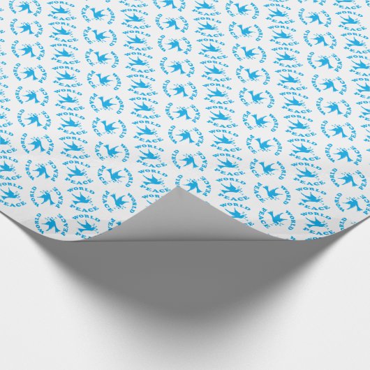 Weltfrieden mit Taube Geschenkpapier (Ecke)