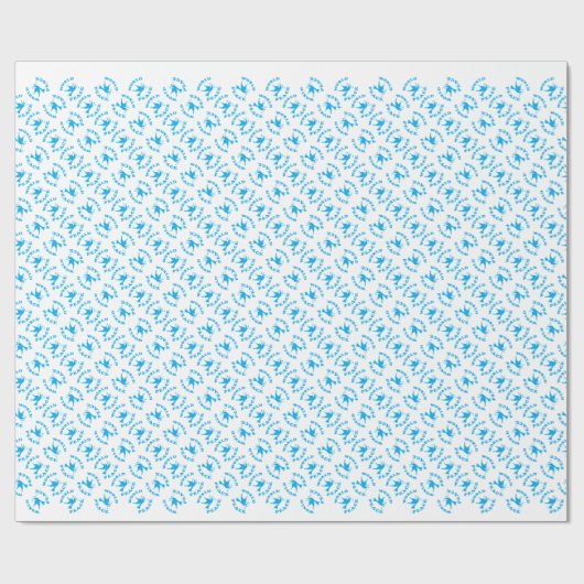 Weltfrieden mit Taube Geschenkpapier (Flach)