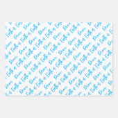 Weltfrieden Moderne Holiday Typografie Geschenkpapier Set (Vorderseite 3)