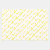 Weltfrieden Moderne Holiday Typografie Geschenkpapier Set (Vorderseite 2)