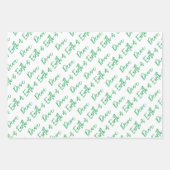 Weltfrieden Moderne Holiday Typografie Geschenkpapier Set (Vorderseite)