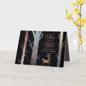 Weltfrieden Moderne Weihnachtsfeiertage nach Maß Karte (Gelbe Blume)