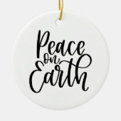 Weltfrieden Moderner Christlicher Weihnachtsbaum Keramik Ornament (Vorne)