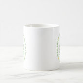 Weltfrieden Moderner Ferienbaum und Zitat Kaffeetasse (Mittel)