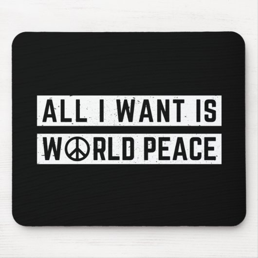 Weltfrieden Mousepad (Vorne)