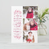 Weltfrieden Multi Foto Urlaubskarte Feiertagskarte (Stehend Vorderseite)