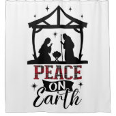 Weltfrieden Nativity Duschvorhang (Vorderseite)