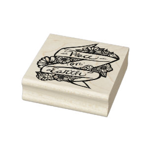 Weltfrieden Nature Lovers Blume Gummistempel