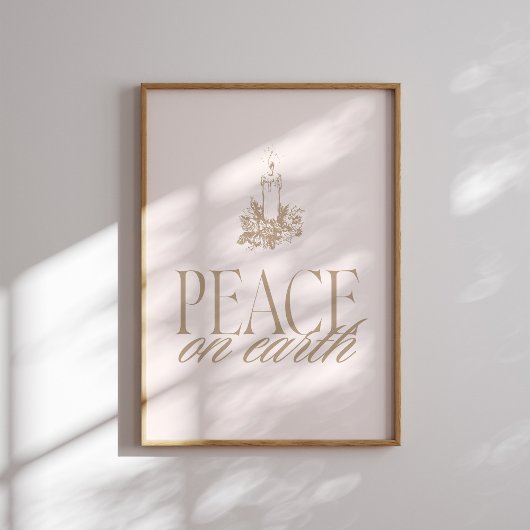 Weltfrieden Neutral Candle Weihnachtsgebäck Poster
