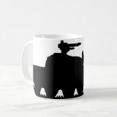 Weltfrieden! Nicht Krieg Kaffeetasse (Vorderseite Links)