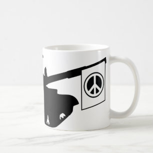 Weltfrieden! Nicht Krieg Kaffeetasse