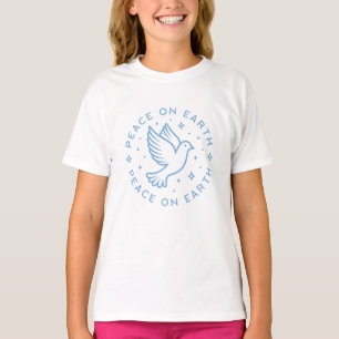 Weltfrieden niedlich taube blaue Ästhetik T-Shirt