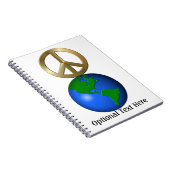 Weltfrieden Notizblock (Rechte Seite)